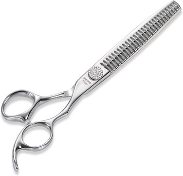 Професійна ножиця для грумінгу собак Chunker з імітацією діаманта, 440C сталь, відполірована, для домашнього використання та професійного грумінгу, 19.1 см