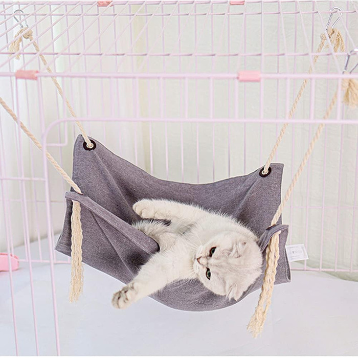 Гамак для кота, лежанка-переноска, гамак-ліжко для котів, тхорів, щурів, кроликів, маленьких собак та інших домашніх тварин. Розмір 47x47 см (зелений)