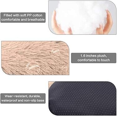 М'яке кругле ліжко для собак Antistress, корзина для собак, плюшеве ліжко для домашніх тварин, зручне та миється. Ліжко-корзина для собак маленьких, середніх та великих порід (90 * 90 см, темно-сірий)