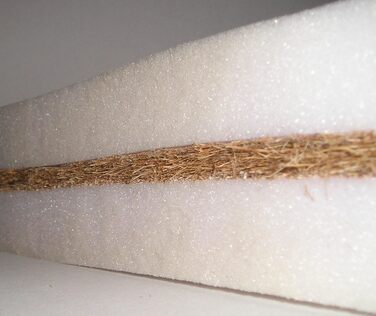 Ортопедичний матрац для собак з кокосовою матом, антиалергенний, штучна шкіра. Розмір 120x90 см, колір коричневий