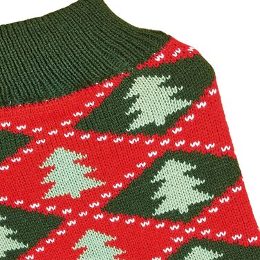 Світер для собак Jecikelon на Новий Рік, теплий зимовий светр для маленьких собак, одяг для цуценят, м'який, теплий, костюми для домашніх тварин, одяг для собак та котів з помпоном, розмір L, зелений в смужку