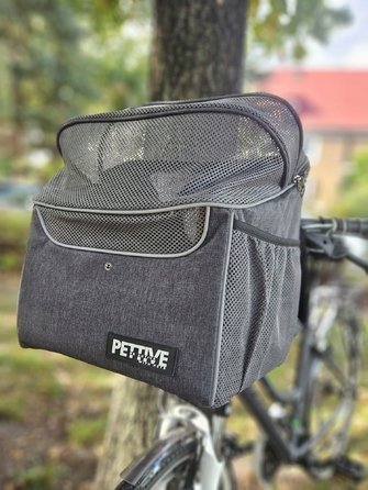 Велосипедний кошик PETRIVE BE, сірий, розм. S/M