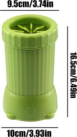 Автоматичний мийник лап для собак - розумний портативний пристрій з USB-зарядкою | Мийка лап для собак для дому та вулиці (зелений)