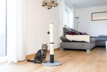 Дряпка для котів Kerbl Opal Pro сіра/чорна 40x40x80 см