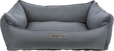 Ліжко для собак TRIXIE Farello, 100x70 см, сіре - м'яке лежанка з поліестеру, для середніх собак, антиковзаюче, можна прати
