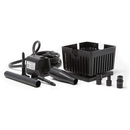 Занурювальний насос Beckett CGFK60 з резервуаром, для міні-фонтанів, водних садів і поїлок для птахів, чорний