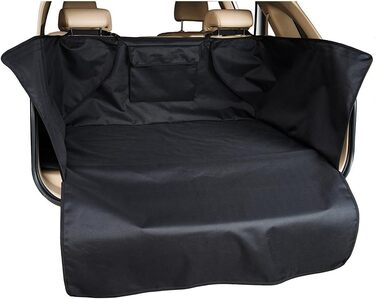 Чохол на сидіння для собак XL, водонепроникний, антиковзкий, універсальний для авто, SUV, позашляховиків, вантажівок, мінівенів (HCMAX, чорний)