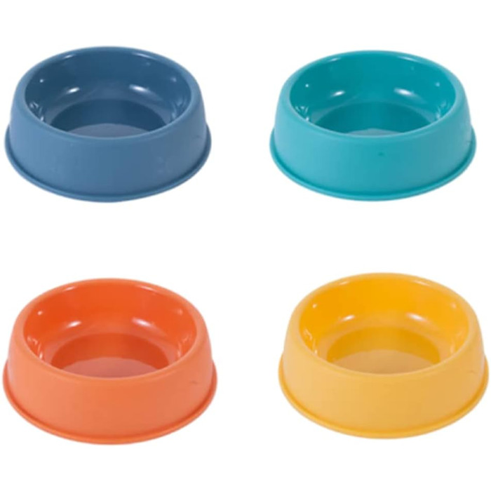 Набір мисок для котів (4 шт.) з пластику, для котів та дрібних тварин