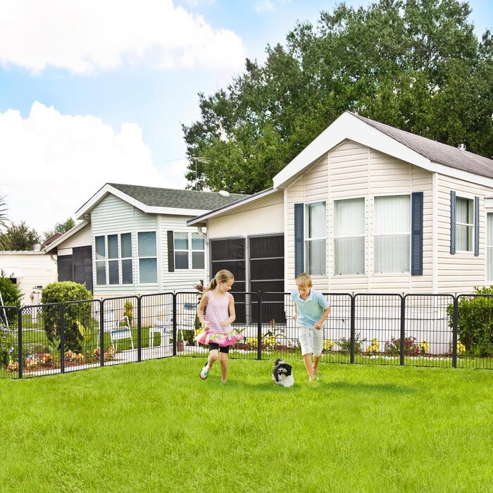 Вольєр для собак Yaheetech 8-секційний, 80 см, для квартири та саду, збірка без інструментів