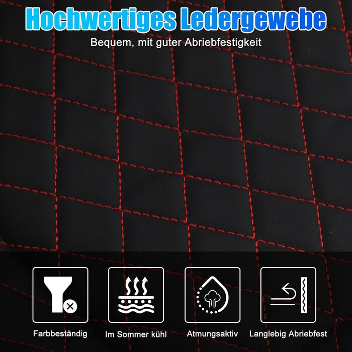 Розширювач сидіння заднього ряду авто, розкладний килимок-матрац для заднього сидіння, портативна платформа для кемпінгу та сну, універсальний для SUV, MPV та компактних авто (Чорний, Шкіра)