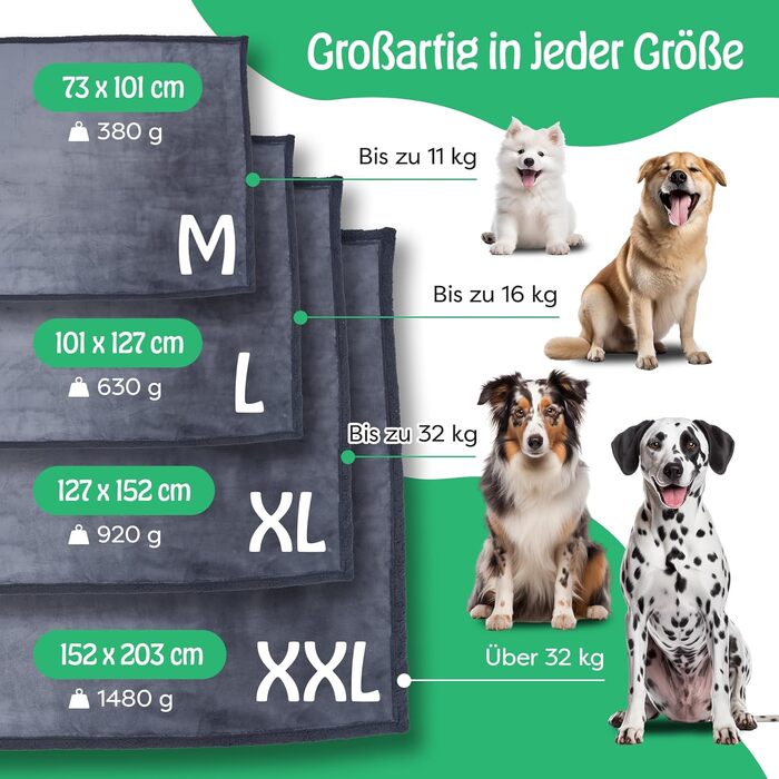 Водонепроникний килимок для собак PetPurry® - 101x127см/L/сірий - М'який килимок на диван для собак, універсальний та довговічний - Килимок для собак, який можна прати, розмір L (101 x 127 см)