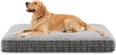 Ортопедичний килимок для собак, миючий, 60x45x12 см (XL, сірий)