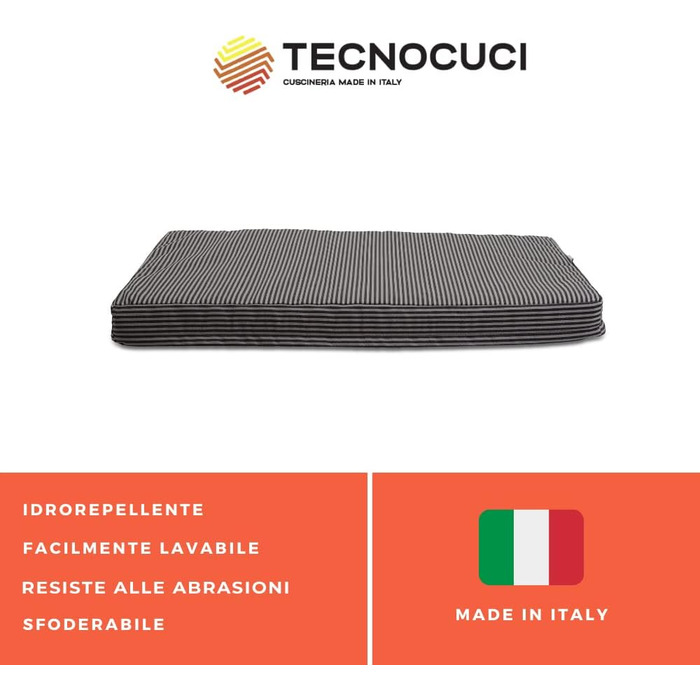 Ортопедична подушка для собак Jump – для відпочинку вашого улюбленця. Знімна та легко пральна наволочка, водовідштовхувальне покриття, Made in Italy