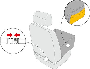 Крісло-ліжко для собак та котів, 57x55x30 см, графіт