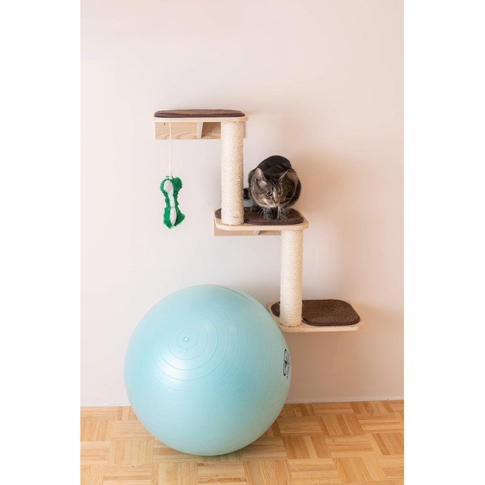 Сходи для котів Armarkat W1907C, настінні, бежеві, 13x12x41 см