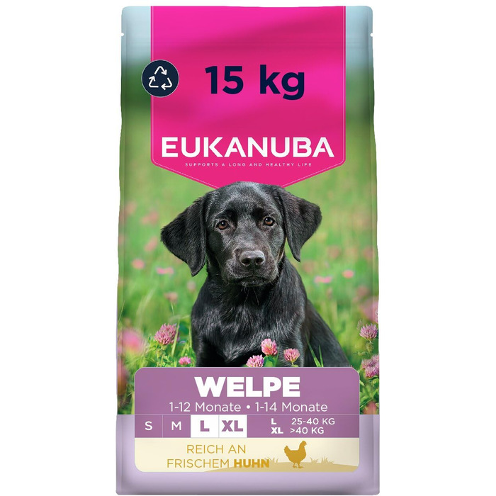 Сухий корм для собак великих порід Eukanuba з куркою для дорослих, преміум-клас, 15 кг