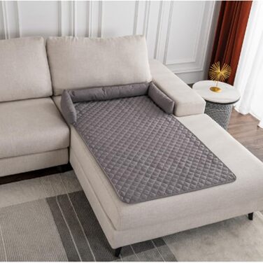 М'який килимок для собак на диван, 75х75 см, сірий. Килимок для собак, ручної роботи, легко миється.