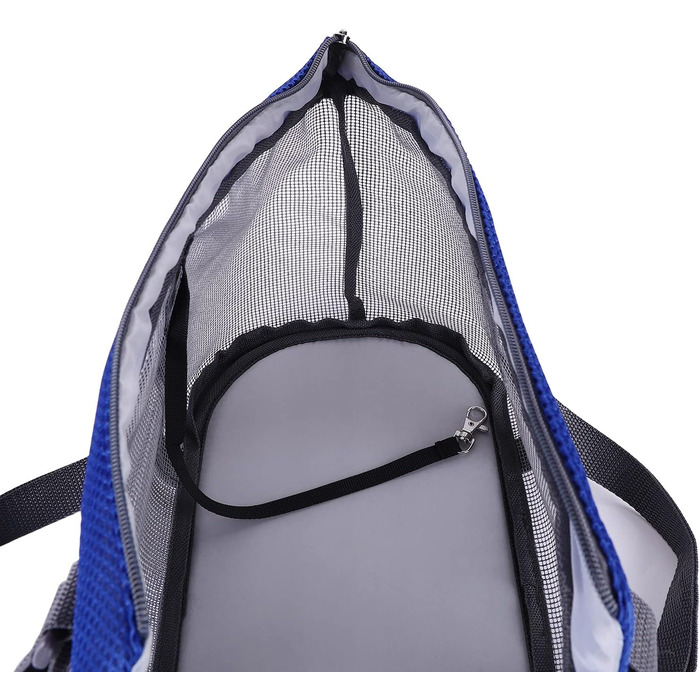 SIQITECH Сумка-переноска для собак та котів, до 5 кг, сіра + блакитна