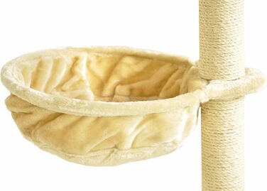 Мульде-лежанка Nanook для котів, 40 см, бежева: лежанка, платформа для дряпання та відпочинку