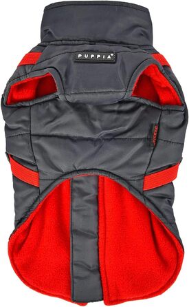 Водонепроникний теплий дощовик для собак Пуппія, сірий, XL - з підкладкою з флісу, з отвором для шлейки