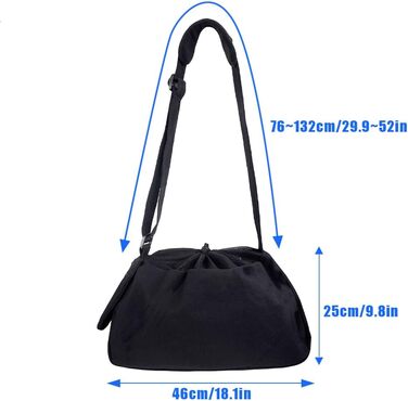 Сумка-переноска для собак та котів Lwuey, чорна, до 8 кг, регульований ремінь, дихаюча, для подорожей