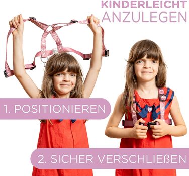 Jubi® Екіпірування для коней для дітей - регульоване, з сумкою для зберігання - рожеве