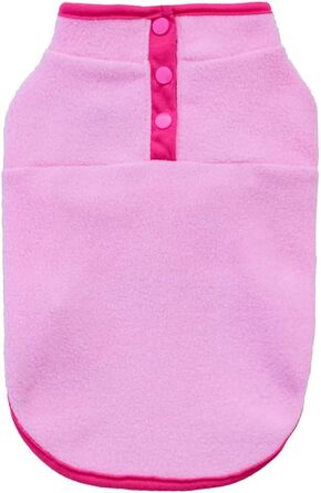 Флісовий пуловер для собак, тепла жилетка, одяг для собак, без рукавів, для цуценят, на зиму, тепла жилетка для собак, пуловер для маленьких та середніх собак та котів (Зелений). Зелений (X-Large, рожевий)