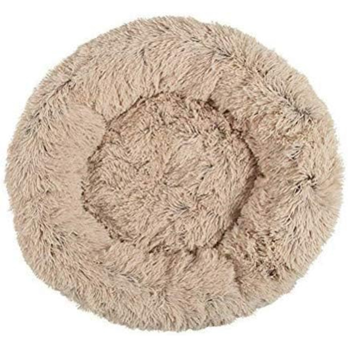 Кругле ліжко для домашніх тварин Segle Deluxe: м'яке, зручне, для собак та котів, 55x55x18 см