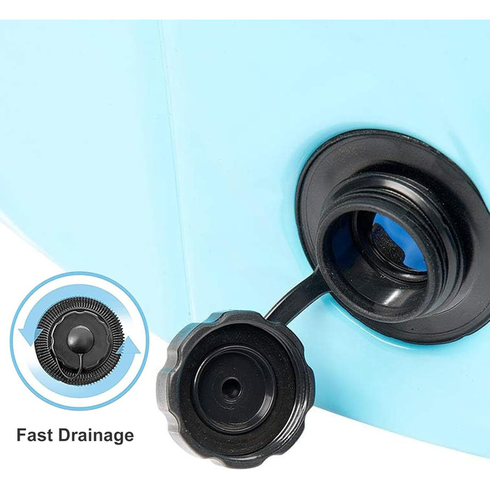 Басейн для собак та котів Demigreat, 100 x 30 см з клапаном зливу, портативний, зносостійкий