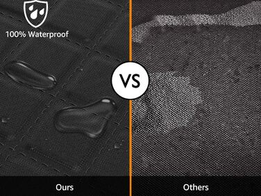 Водонепроникний чохол на сидіння для собак iBuddy LKW, 900D, для пікапів F150 F250 (XXL, чорний)