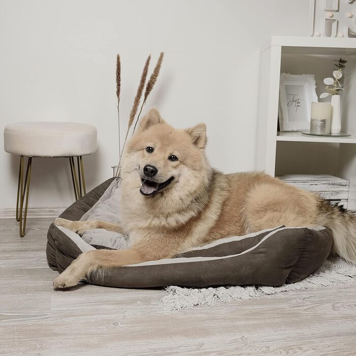 Ляжка для собак Ne&no® 2 в 1: охолоджуючий та зігріваючий матеріал, середні породи, 80x60 см, коричнева