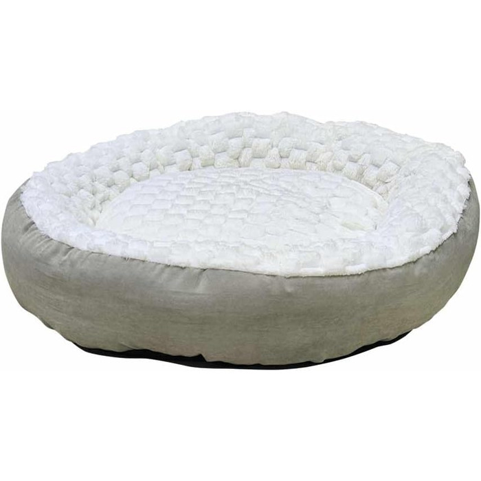 Ліжко для домашніх тварин Nobby Komfortbett Donut Classic Diamond, кремовий, L, 70x18 см