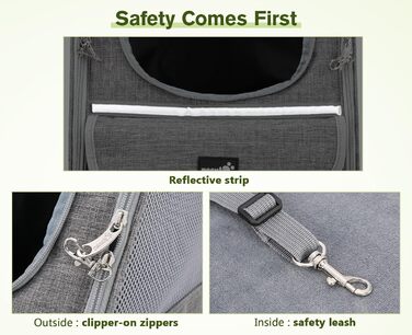 Плед-рюкзак для кота Pecute, сірий, класичний, до 6 кг