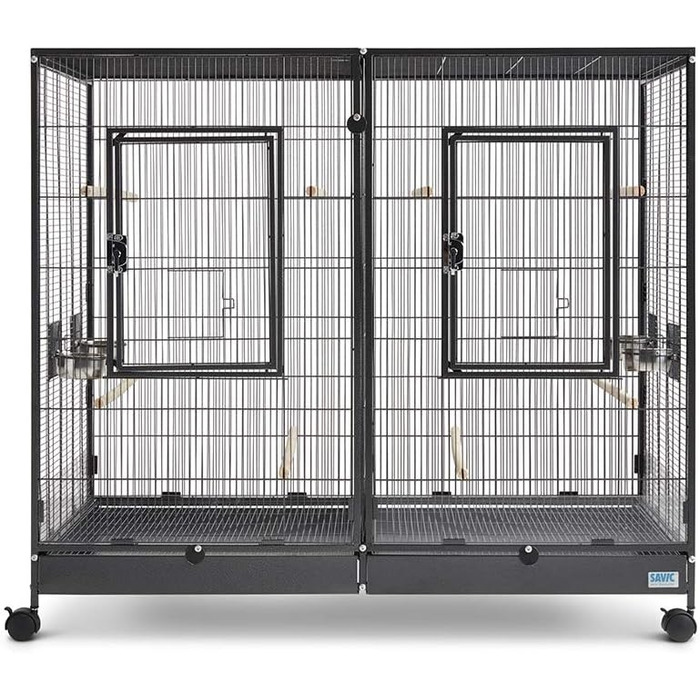 Клітка для гризунів Savic Tasmania 120 XL, чорна, 120x65x107 см