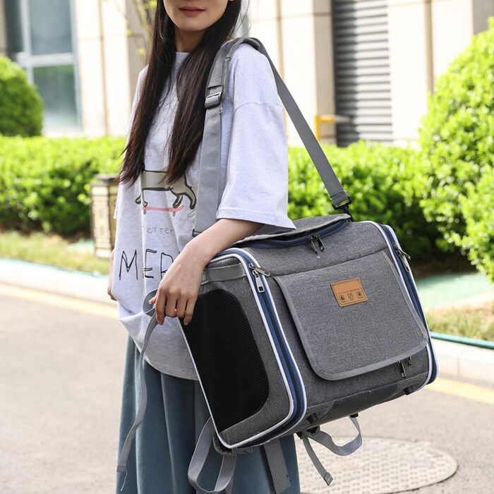 Сумка-переноска для собак на велосипед YNPQTDS: складана та портативна, для прогулянок, подорожей та активного відпочинку