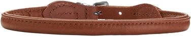 Шкіряний нашийник для собак HUNTER Round & Soft Canadian UP, колір коньячний, 55 см