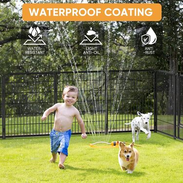 Клітка для цуценят Kidsbuddy, 12 штук, 80x65 см, автоматичне замикання, розкладна, з дверцятами, для собак та цуценят, внутрішнє та зовнішнє використання