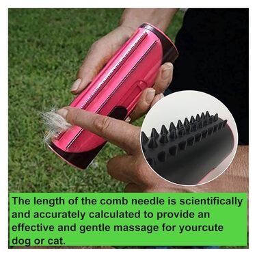 Набір для догляду за шерстю тварин 3-в-1: щітка, гребінець, тример для собак та котів (жовтий)