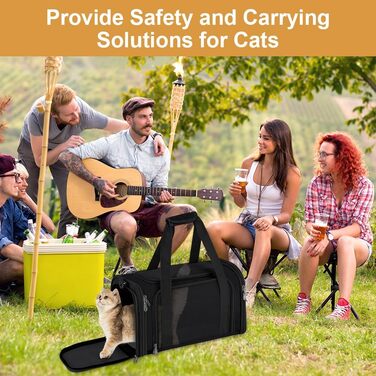 Складана переносна сумка-бокс для собак та котів VSSHE, 15 кг, чорна