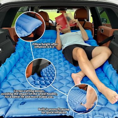 Підставка для авто-матрацу EULANT: розширює заднє сидіння для комфорту та простору (для собак, SUV, MPV)