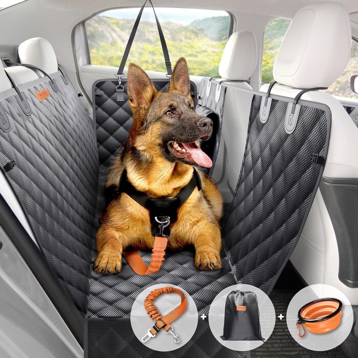 PetKing Premium Автогамак для собак, захисна накидка на заднє сидіння, водонепроникна автодоріжка для перевезення тварин, преміум-якість