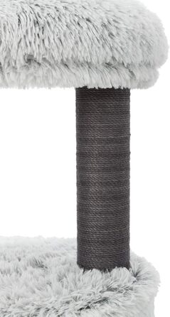 Дряпка для котів TRIXIE Harvey 73 см сірого кольору – кігтеточка з затишною печерою та зручною лежанкою, стабільна та комфортна – 44540