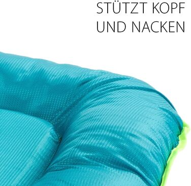 Ортопедичне ліжко для собак великих порід Ferplast: м'яка, водонепроникна лежанка з знімним покриттям, 110 x 70 x 8 см. Сірий, синій колір. Розмір подушки: 60 x 80 x 11 см