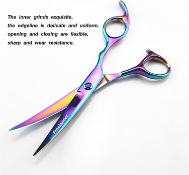 Набір професійних ножиць для грумінгу собак, 6 дюймів, нержавіюча сталь, для довгої та короткої шерсті