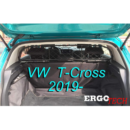 Сітка перегородки для Volkswagen T-Cross ERGOTECH RDA65-HXXS16 - для собак та багажу. Безпечна та комфортна для вашого улюбленця!