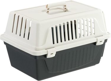 Транспортна переноска Ferplast Atlas 10 EL для собак та котів до 5 кг, чорна, 48x33x29 см