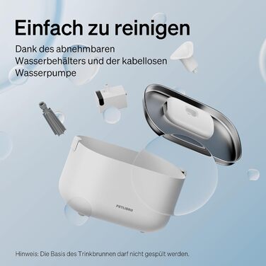 Автоматичний фонтан для котів PETLIBRO Dockstream 2,5 л з Wi-Fi, ультратихий, додаткова APP-керування, легке очищення