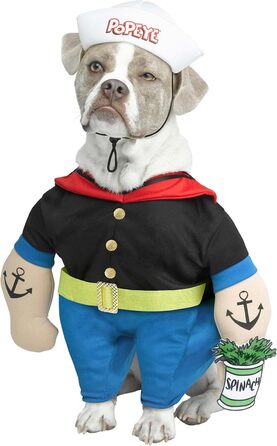 Костюм Попая для собак, багатокольоровий, розмір L, чорний