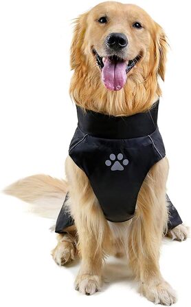 Водонепроникна куртка для собак Selmai, велика, з відбиваючими елементами, вітронепроникна, тепла жилетка для собак, для французького бульдога, для прогулянок, спорту на відкритому повітрі, холодної зими, червона, 9XL