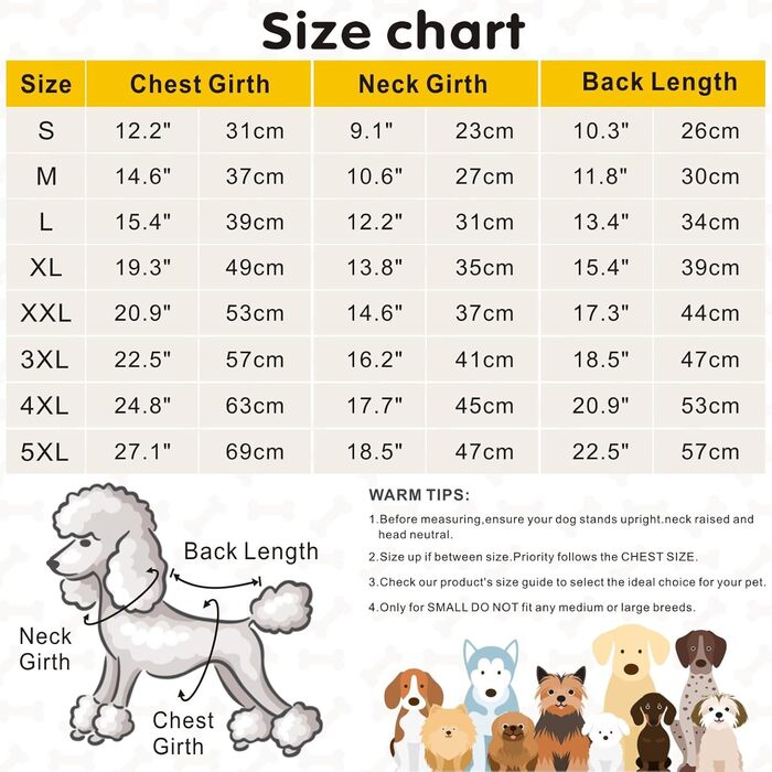 Теплий зимовий одяг для собак Idepet: водонепроникна куртка для маленьких, середніх та великих собак, жовта